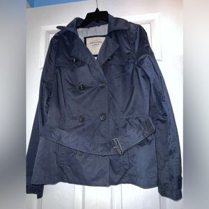 Abercrombie and Fitch rain jacket Navy